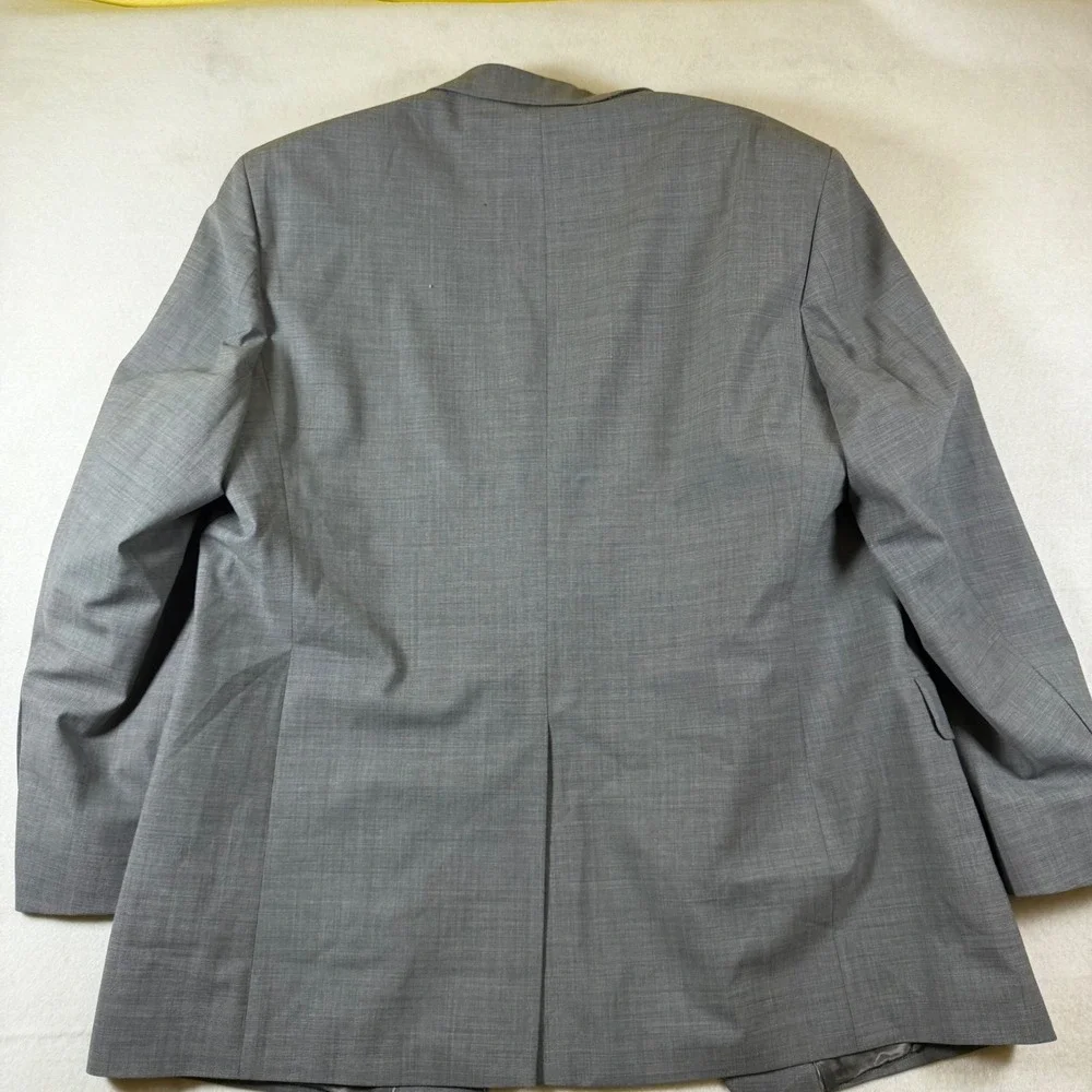 Brooks Brothers 346 Mens Grey Wool Stretch 2 Button Blazer Jacket 46 RG 05361027